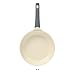 Oster Platinum Rooney Large 12 Inch Durable & Light Cast Aluminum Frying Pan Skillet w/PFA Free Ceramic Nonstick Interior Cookware Chef's Pan, Omelet Pan - Induction - Grey