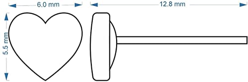 Ted Baker London Harly Tiny Heart Stud Earrings For Women (Rose Gold Tone) #TOP4