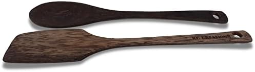 Wooden Spoon & Paddle Made By Fishtail Palm Tree, Hand Made Fine Finished, Kitchen Utensils, Natural Colors, Eco Friendly Product, Length-32cm