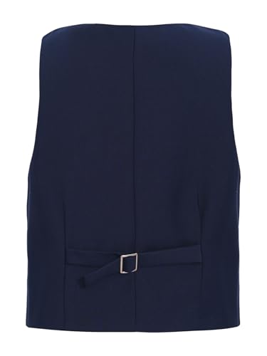 Boys School Uniform Waistcoat Formal V-Neck Sleeveless Suit Vest Wedding Prom Party2