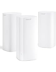 Tenda WiFi 7 Mesh System BE5100 – Dual-Band, Covers up to 6,600 Sq. Ft., 1×2.5G &amp; 2×1G Gigabit Ports, Ethernet Backhaul, EasyMesh, MLO, VPN, Seamless Roaming – ME6 Pro (3-Pack)