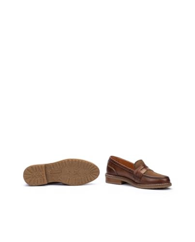 Image of PIKOLINOS Aldaya W8J-3541 Women's Loafers - Premium Calfskin Leather Slip-On - Lightweight Comfort, Removable Insole, Medium & Wide Width Ergonomic Everyday Support