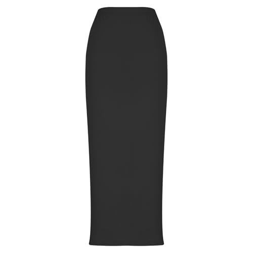 HGps8w Women's Bodycon Mermaid Maxi Skirts Dressy Casual High Waisted Elegant Business Casual Cocktail Party Long Skirt3