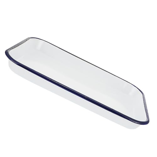 OSOLADY Versatile Enamel Tray for Paint Mixing Art Supplies Drip Tray Desk Organizer Lab and Kitchen Use