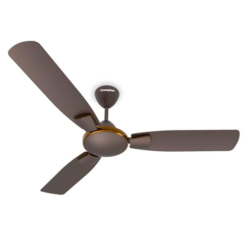 Image of Crompton Highspeed Toro 1200 mm Designer Ceiling Fan | BEE Star Rated Energy Efficient | Anti-Dust | Active Power Technology | Upto 50% Less Heating | 2 Year Manufacturer Warranty | Magic Brown