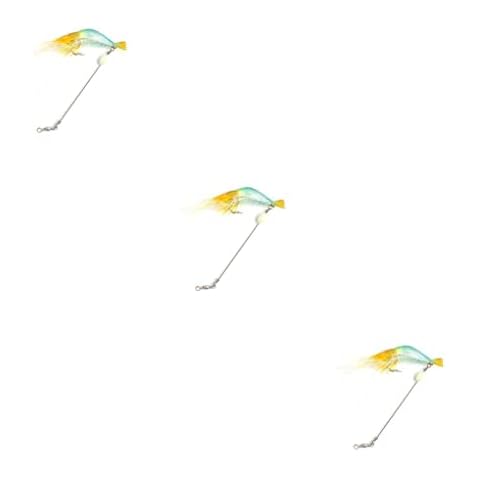 ICDKOYK 3 PCS Pack of 10 Fake Fishing Lures Artificial Baits Simulation Wobblers Sky Blue Cover