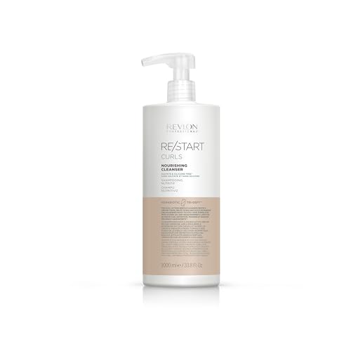 Revlon Professional RE/START Curls Nourishing Cleanser, Champú Nutritivo Sin Sulfatos para Cabello Rizado y Ondulado, Hidrata, Define y Suaviza los Rizos, 1000 ml