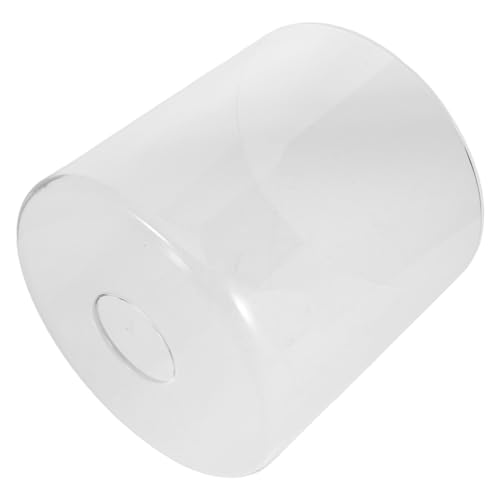 SOPOTUTU Lampada Sospensione con Paralume Cilindrico in Vetro Borosilicato Trasparente Resistente al Calore e Infrangibile Sostituzione per Lampade Design Minimalista senza Dimensioni per