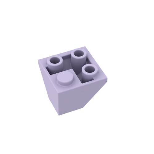 Gobricks 3676 Slope Brick 2x2 Corner Inverted Slope 50 Pieces GDS-1040 Compatible with Lego Building Blocks Color:Lavender 063