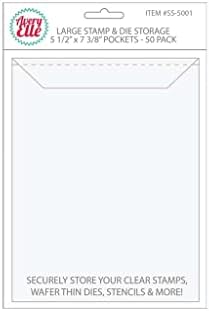 Avery Elle SS-5001 Stamping and Embossing Plate Storage Bags, Transparent, 16.51 x 15.87 x 1.9 cm, 17.14 x 22.22 x 1.27 cm