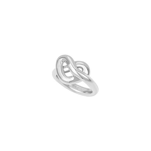 Breil, Collezione B&Me, Anello Donna Knot Love, in Acciaio Lucido, con Design Minimal, Ricercato e Simbolico a Forma di Cuore, Ideale per un...