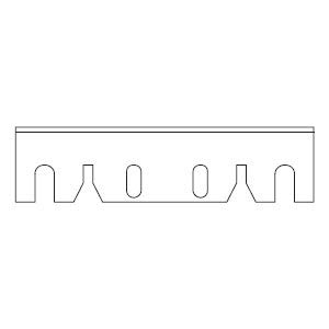 6 x nóż do strugania Hitachi F50A 156×31×3 HSS 6-9/64″×1-7/32″×1/8″