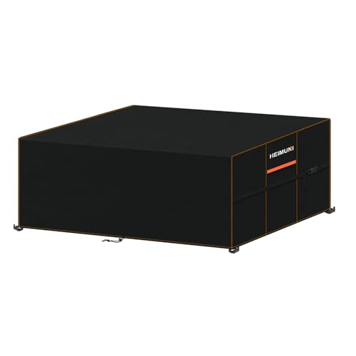 HEIMUNI Abdeckung für Gartenmöbel 180x90x80cm Wasserdicht Abdeckplane Schutzhülle Winterfest Schutzhülle Gartenmöbel Anti-UV 420D Oxford Gewebe Gartentisch Abdeckplane für Terrassenmöbel Lounge Sofa