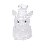 CEANLH Tarro de almacenamiento de vidrio con forma de gato con sello sellado para despensas de cocina, golosinas para mascotas y organización de alimentos secos, resistente y elegante H