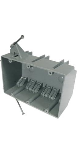 New Work Pvc Electrical Box - Three Gang