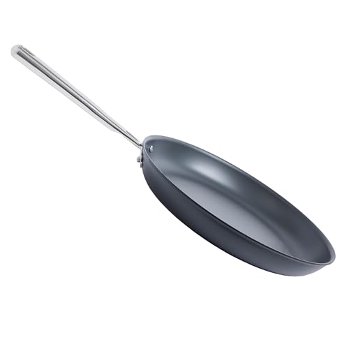 Misen 12 Inch Pre-Seasoned Carbon Steel Fry Pan – Lightweight, Even Heating, Heat Retention – Oven Safe to 500°F – Ideal for Searing, Sautéing, and Frying – Versatile Durable, Easy to Clean