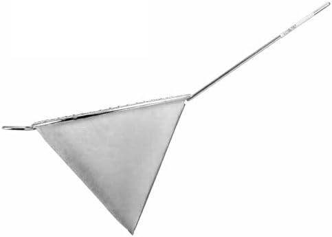 Peneira de Óleo Inox Chinoy 30x14 cm Coador Cônico Malha Fina | T...