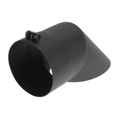 Motoforti 4.3 Inch ID Inlet Turn Down Exhaust Tip Surface Blasting Mandrel Bend Elbow Tube 9.1inch Overall Length Suitalbe for 4.3" OD Tailpipes Black