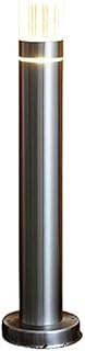Biard Silver Stainless Steel Modern LED Bollard Post Light with Diffused Light Effect - Easy to Install - IP44 Weatherproof Protection - Ideal for Garden, Lawn, Landscaping, Driveway, Path & Patio
