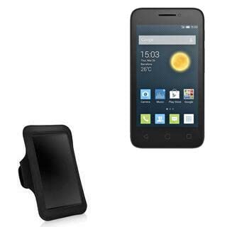 BoxWave Case Compatible with Alcatel PIXI 3 (4.5) 4G - Sports Armband, Adjustable Armband for Workout and Running for Alcatel PIXI 3 (4.5) 4G - Jet Black