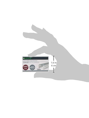 Leitz Juwel Staples 4 Mm Zinc-Plated Pack Of 2000, 4mm