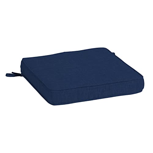 Arden Selections Profoam Essentials 20 X 20 X 3.5 Inch Outdoor Dining Chair Cushion, Sapphire Blue Leala #TOP10
