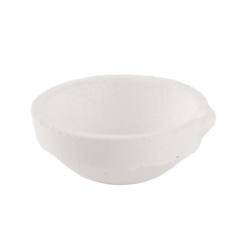Sílicas de cuarzo de alta temperatura Crisol de fusión Plato Olla de fundición, 2 piezas Crisol de cerámica Plato Taza para oro Plata Platino Refinación