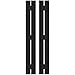 Ekena Millwork ARW401SB207X76BLH Americraft Two 3 Exterior Real Wood Spaced Board-n-Batten Shutters (Per Pair), Black
