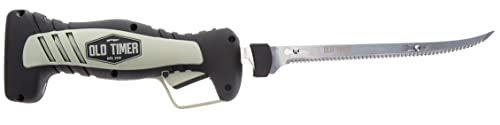 image for Old Timer Cordless Electric Fillet Knife with 8in Fully Serrated Stain