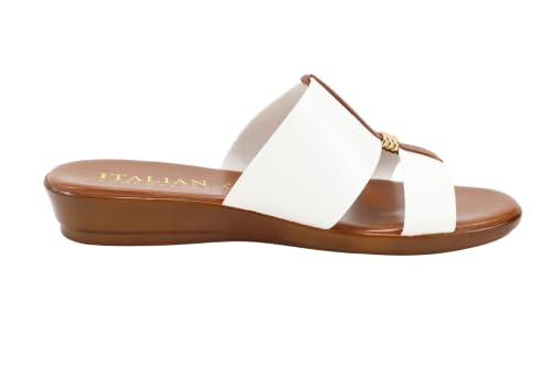 Image of ITALIAN Shoemakers Women's Sofy Wedge Sandal, Comfort Casual Open Toe - Made in Italy, 1.5 inch Heel