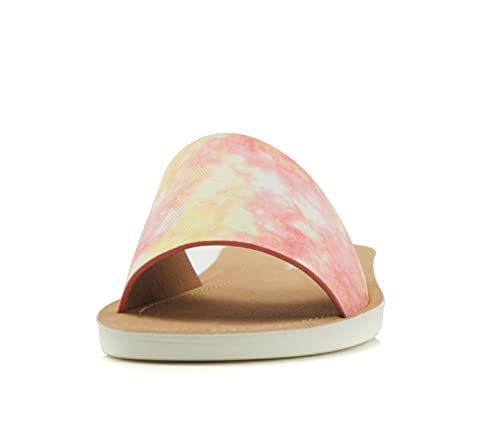 Image of Soda Shoes Efron-S Women Flip Flops Basic Plain Slippers Slip On Sandals Slides Casual Peep Toe Beach