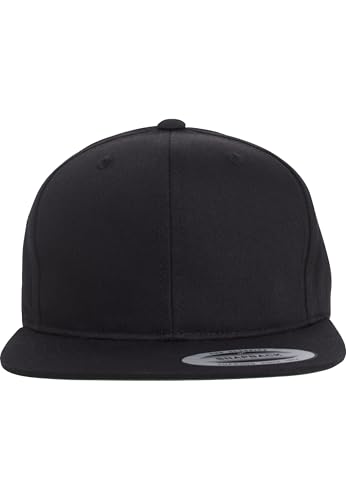 Yupoong Flexfit - Gorra para niños, color liso, Negro, 6-14 años