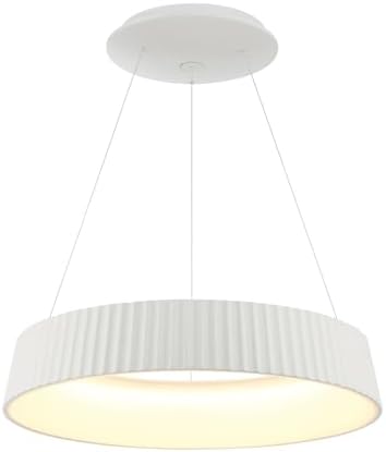 GEORGE KOVACS P8130-044-L Star Gate LED Pendant, 1-Light, 52 Total Watts, 4.5-in H x 23.5-in W, White