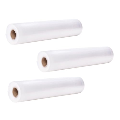 Alipis 3 Rolls Food Vacuum Sealer Bags Compatible Airtight Food Storage Bags Reusable Healthy Material Microwave Boil Proof