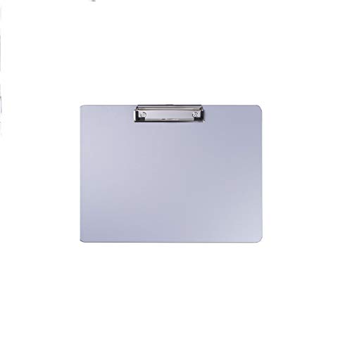 Officemate Aluminum Coated Plastic Clipboard, Landscape Size, 11 x 8.5, Low Profile Clip, Silver (83028)