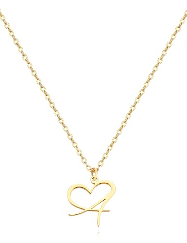 Collier délicat or femme ras du cou anti-irritation pendentif alphabet léger