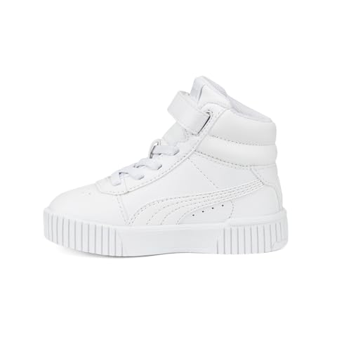 PUMA Infant Girls Carina 2.0 Mid Ac Lace Up Sneakers Shoes Casual - White3