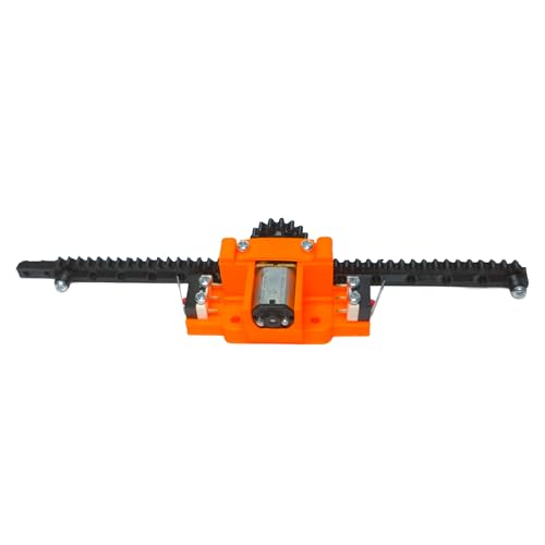 Image of N20 Rack and Pinion Linear Motion Kit with Adjustable Limit Points | 3D Printed Mini Linear Actuator for DIY Robotics and CNC Projects (Motor and Switch Not Included)