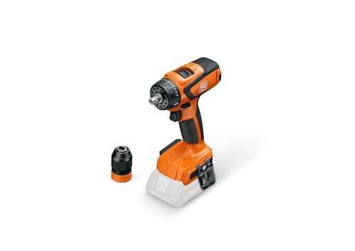 FEIN Taladro atornillador a batería ASCM 18 QSW AS, 4 velocidades, pequeño y ligero con motor sin escobillas y alojamiento QuickIN, taladros hasta 13 mm, Roscar hasta M8, sin batería y cargador