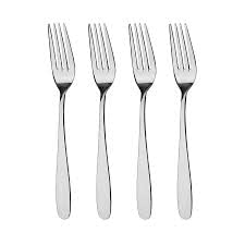 ILT Retail - 4 Piece Stainless Steel Dinner Fork Set with 4PC Dinner Fork 125mm Length Forks