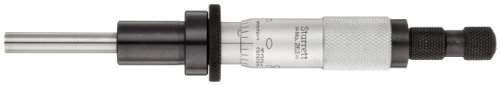 Starrett 262L Mikrometerkopf, nicht rotierende Spindel, 0-1 Bereich, 0,001 Teilung, +/- 0,0001 Genauigkeit, glatte Kausche, Kontermutter