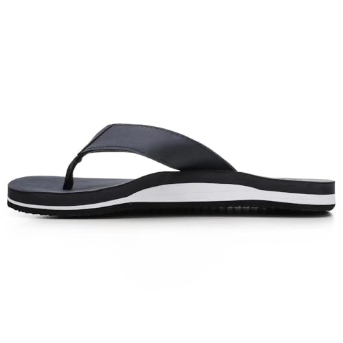 Men's Leather Sandals Comfortable Arch Support Flip Flops Indoor and Outdoor Beach Shoes3