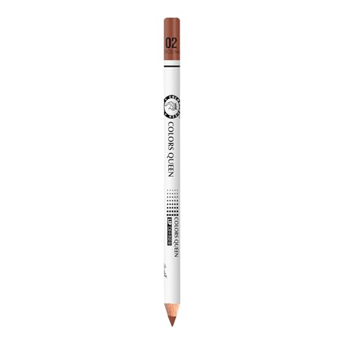 Image of Colors Queen Lip Definer Pencil - 1.6g | Highly Pigmented, One Swipe Smooth Application Matte Lip Liner | Long Lasting Lip Pencil (02 - Choco Nude)