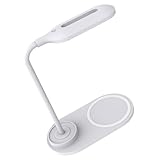 Oxxggkao Augenschonende LED Leselampe mit verstellbarem Arm und wiederaufladbarem Akku Kunststoffstruktur für entspannendes Lesen vor dem Schlafengehen LED Schreibtischlampe