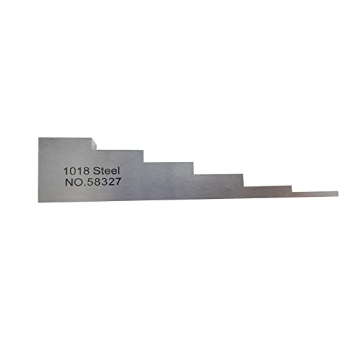 Bloque de calibración de 6 pasos para medidor de espesor ultrasónico con espesores 2.5mm, 5mm, 10mm, 15mm, 20mm, 25mm Material acero 1018 miniatura 3