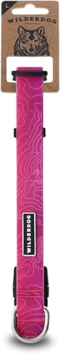 Image of Wilderdog Waterproof Dog Collar - Repels Water & Dirt - Large 17 inch-24 inch - Plum