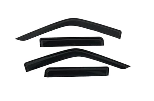 Déflecteurs de vent pour Nissan Navara D22 (1997-2015) - Kit 4 pièces pare-pluie noir de fenêtre