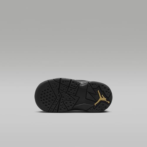 Jordan True Flight Baby/Toddler Shoes (Black/Metallic Gold/White)2