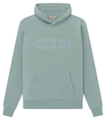 ESSENTIALS (OVERSIZED) HOODIES (SS9) (US, Alpha, Medium, Regular, Regular, SYCAMORE/HAZE BLUE)