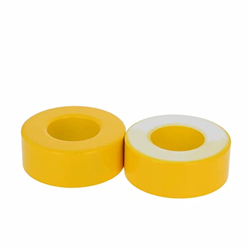 Heyiarbeit 47 x 24 x 18 mm Transformador de potencia Ferrita Toroide Núcleos Amarillos, 4 unidades